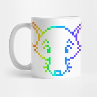 Pixelated Rad Rat (Rainbow Version) Mug